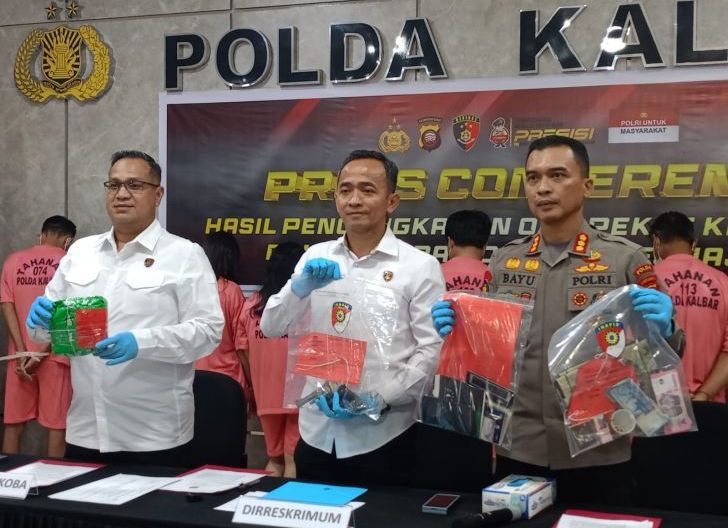 Polda Kalbar Polda Kalbar Ungkap 232 Kasus Kriminal, Satu Orang Ditangkap Atas Kepemilikan Senpi Rakitan