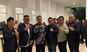 Bupati Minahasa Selatan, Franky Donny Wongkar, SH., yang juga menjabat sebagai Ketua KONI Kabupaten Minahasa Selatan, menghadiri kegiatan pengukuhan dan pelantikan Pengurus KONI Sulawesi Utara masa bakti 2025–2029.