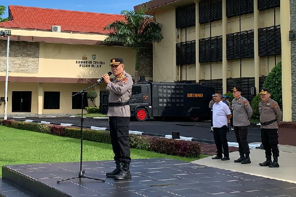 Polda Sulut Gelar Apel Siaga Pengamanan Hari Buruh Internasional 2025