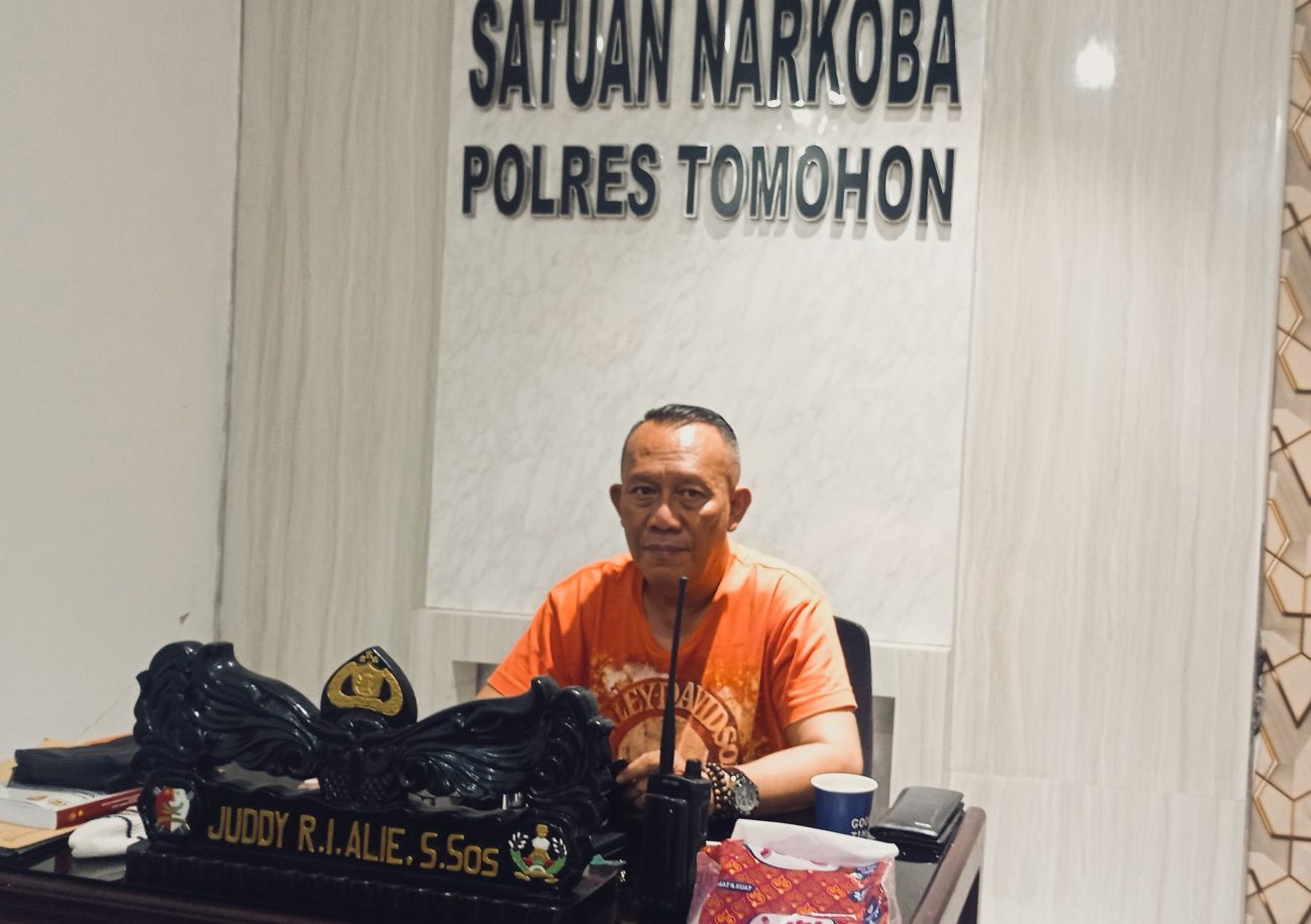 Kasat Res Narkoba Polres Tomohon, IPTU Juddy R.I Alie, S.sos