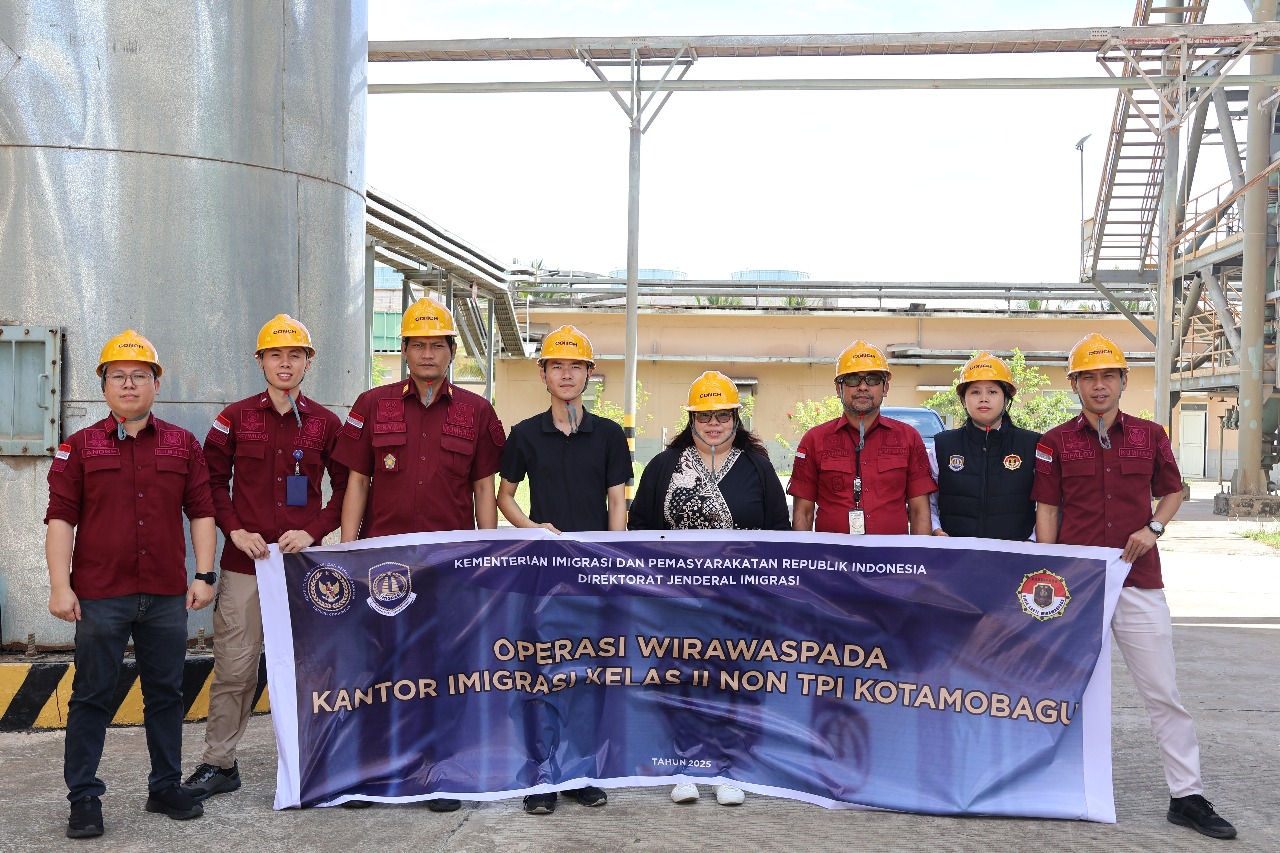 Kantor Imigrasi Kelas II Non TPI Kotamobagu melaksanakan Operasi WIRAWASPADA Serentak Tahun 2025 sebagai bagian dari penguatan pengawasan keimigrasian.