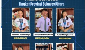 SMA Negeri 1 Kumelembuai dalam Olimpiade Sains Tingkat Provinsi yang digelar di SMA Negeri 9 Manado dan SMA Eben Haezer, Kamis (21/8/2025).