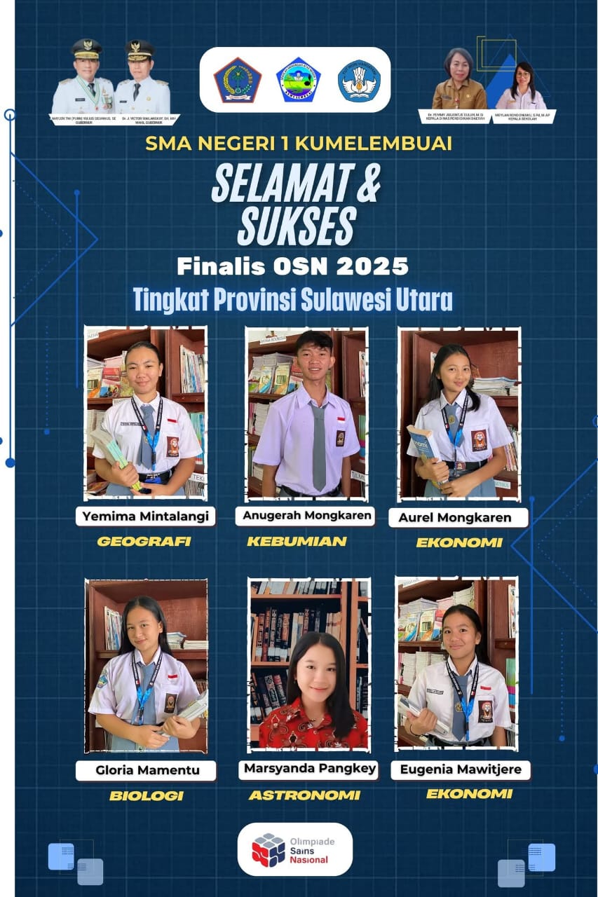 SMA Negeri 1 Kumelembuai dalam Olimpiade Sains Tingkat Provinsi yang digelar di SMA Negeri 9 Manado dan SMA Eben Haezer, Kamis (21/8/2025).
