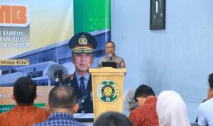 Kadivhumas Polri Irjen Pol. Sandi Nugroho mengisi materi dalam kuliah umum di Fakultas Hukum Universitas Sumatera Utara (USU).