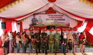 Pangdam XIII/Merdeka, Mayjen TNI Suhardi, melakukan kunjungan kerja ke Markas Kodim 1303 Bolaang Mongondow (Bolmong), Sulawesi Utara, Kamis (25/9).