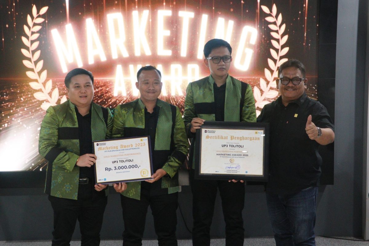 PLN Unit Induk Distribusi (UID) Sulawesi Utara, Tengah, dan Gorontalo (Suluttenggo) kembali menggelar ajang penghargaan tahunan Marketing Award 2025.