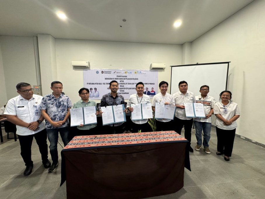 PT PLN UP3 Tahuna dan Pemerintah Sangihe Resmi Bersinergi dalam Pengelolaan Sampah