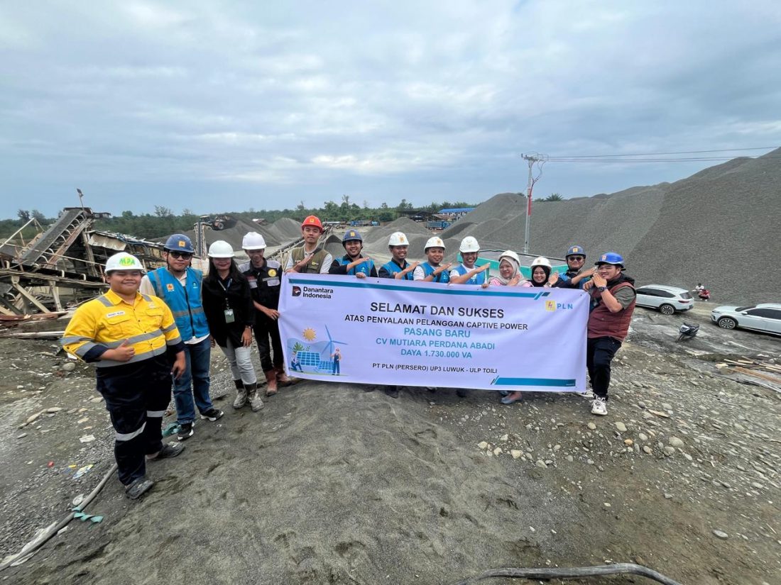 PLN (Persero) terus memperkuat perannya dalam mendukung pertumbuhan industri dan investasi daerah. Melalui Unit Induk Distribusi Sulawesi Utara, Tengah, dan Gorontalo (UID Suluttenggo), PLN sukses melakukan penyalaan sambungan baru dengan daya besar mencapai 1.730.000 VA untuk pelanggan industri CV Mutiara Perdana Abadi di Kabupaten Banggai, Sulawesi Tengah.
