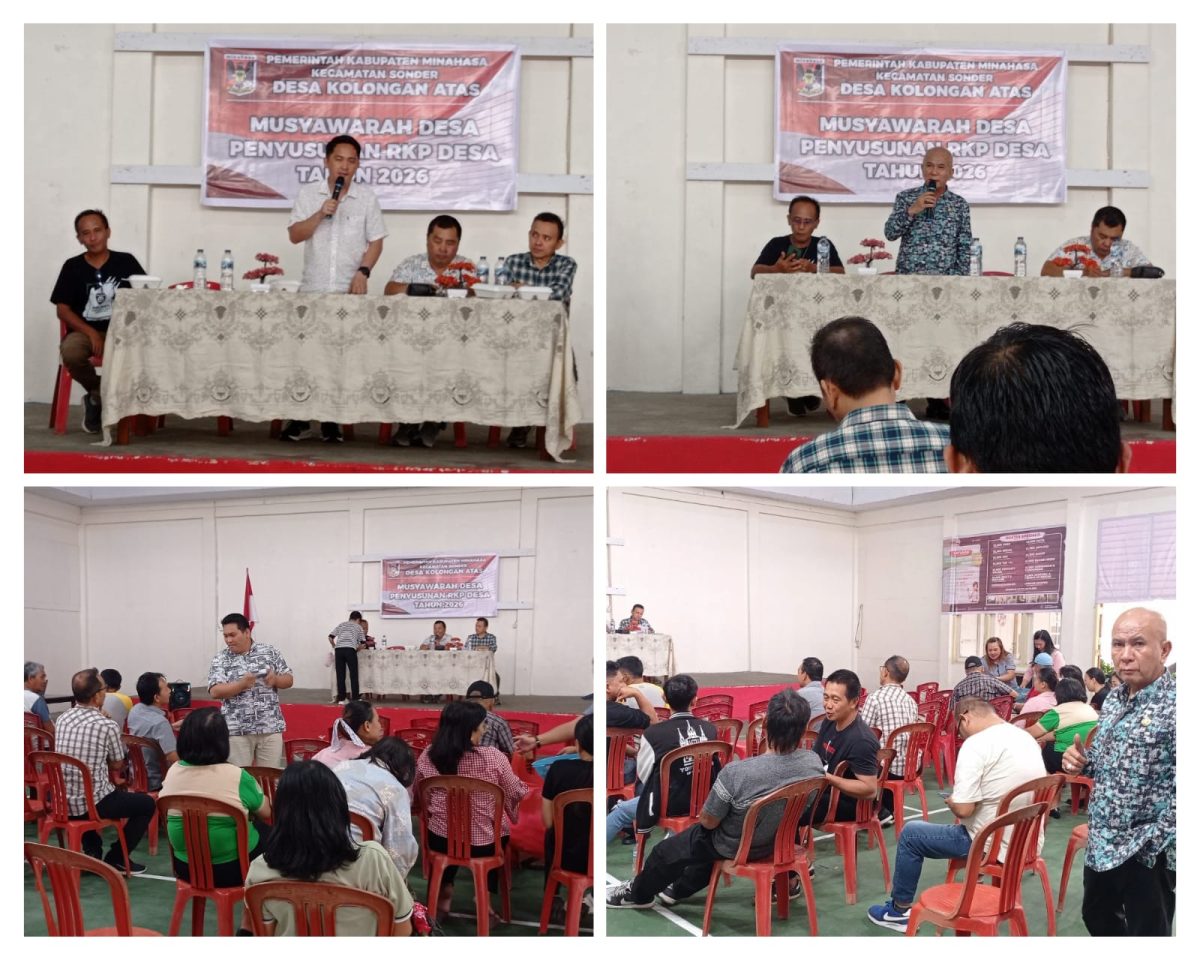 IMG-20251011-WA0092(1) Pemerintah Desa Kolongan Atas, Kecamatan Sonder, Kabupaten Minahasa, menunjukkan komitmen kuat terhadap perencanaan pembangunan partisipatif dengan menggelar Musyawarah Desa (Musdes) pada Jumat, 10 Oktober 2025.