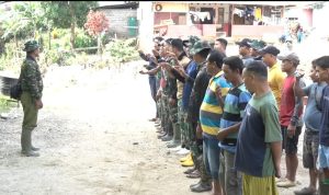 Satgas TNI Manunggal Membangun Desa (TMMD) ke-126 Kodim 1315/Gorontalo melaksanakan apel pagi bersama warga di Desa Tonala, Kecamatan Telaga Biru, Kabupaten Gorontalo, Jumat (10/10/2026).