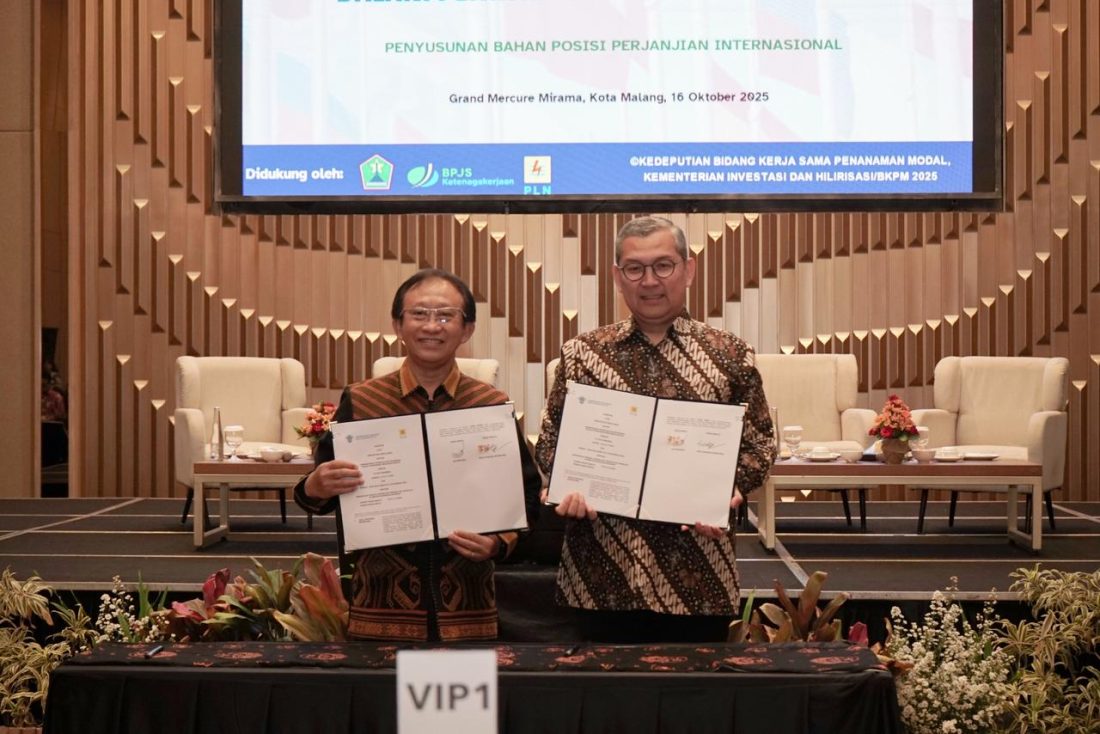 PT PLN (Persero) dan Kementerian Investasi dan Hilirisasi/Badan Koordinasi Penanaman Modal (BKPM) memperkuat sinergi dalam mendorong peningkatan investasi nasional melalui penyediaan solusi kelistrikan yang terintegrasi dan berkelanjutan.
