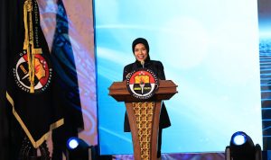 Dr. Devie Rahmawati, Associate Professor Universitas Indonesia, dalam Dialog Kebangsaan Divhumas Polri T.A. 2025 yang digelar dalam rangka memperingati Hari Jadi ke-74 Humas Polri, bertempat di STIK-PTIK Lemdiklat Polri, Jakarta Selatan, Kamis (30/10/2025).