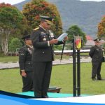 Resimen Induk Kodam (Rindam) 13/Merdeka melaksanakan Upacara Peringatan Hari Pahlawan Tahun 2025 dengan khidmat di Lapangan Rindam Tomohon, pada Senin, 10 November 2025.