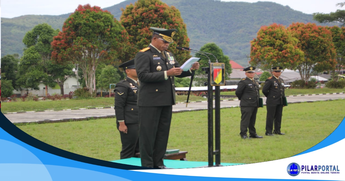 Resimen Induk Kodam (Rindam) 13/Merdeka melaksanakan Upacara Peringatan Hari Pahlawan Tahun 2025 dengan khidmat di Lapangan Rindam Tomohon, pada Senin, 10 November 2025.