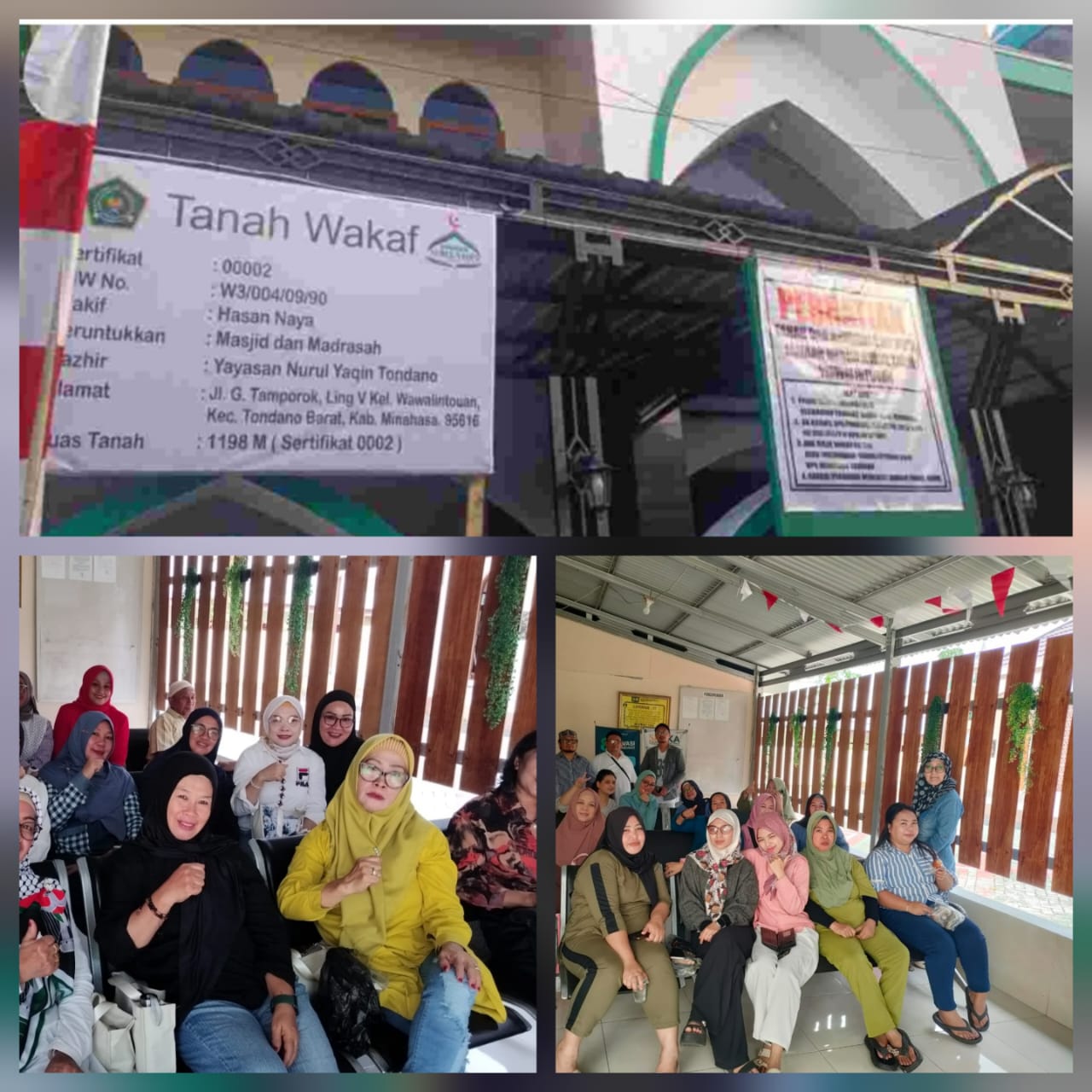 Sengketa pengelolaan tanah wakaf antara Yayasan Nurul Yaqin Tondano dan Badan Takmir serta Keimaman Masjid Nurul Yaqin resmi berakhir.