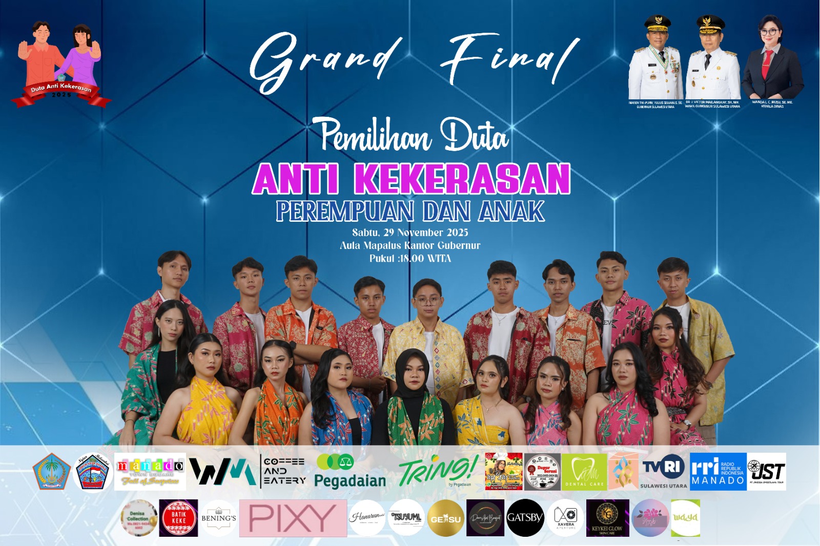 Duta Anti Kekerasan Perempuan dan Anak Sulut 2025 