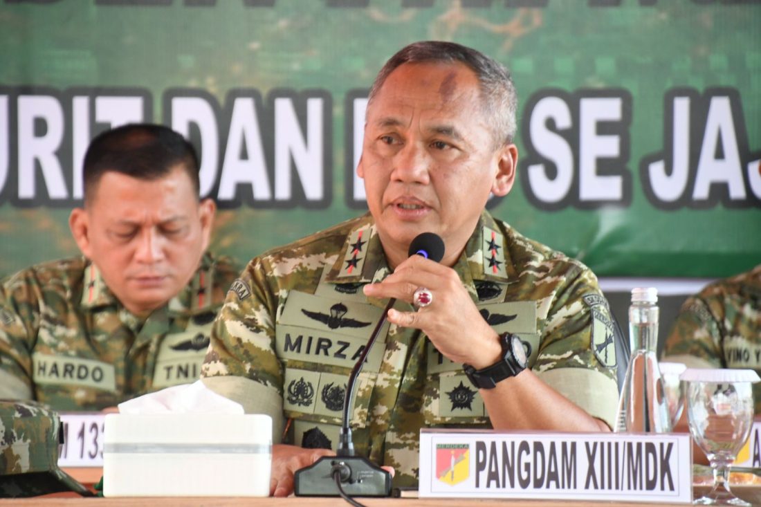 Pangdam XIII/Merdeka Mayjen TNI Mirza Agus, S.I.P.,