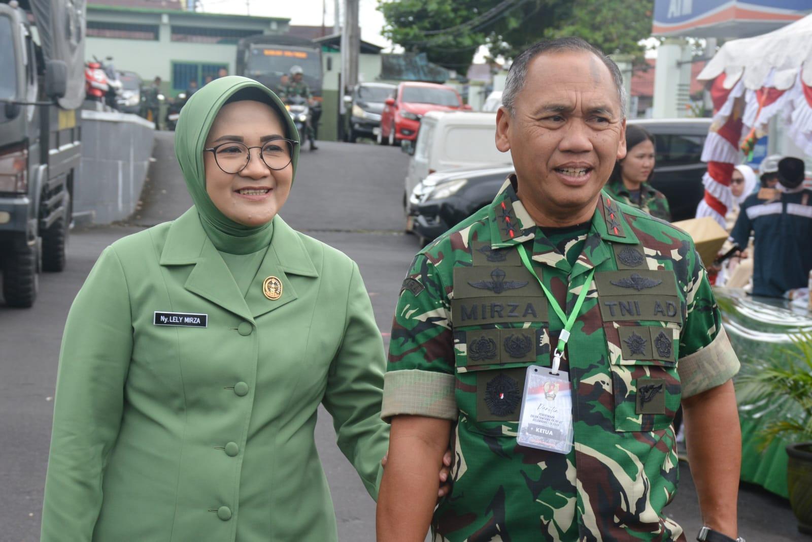 Panglima Kodam XIII/Merdeka Mirza Agus menghadiri sekaligus menutup kegiatan Bazar Ramadan yang digelar di Makodam XIII/Merdeka, Manado, Jumat (13/3/2026).