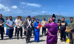 Komandan Lanal (Danlanal) Melonguane Letkol Laut (P) Zunaidy S. Sanggel