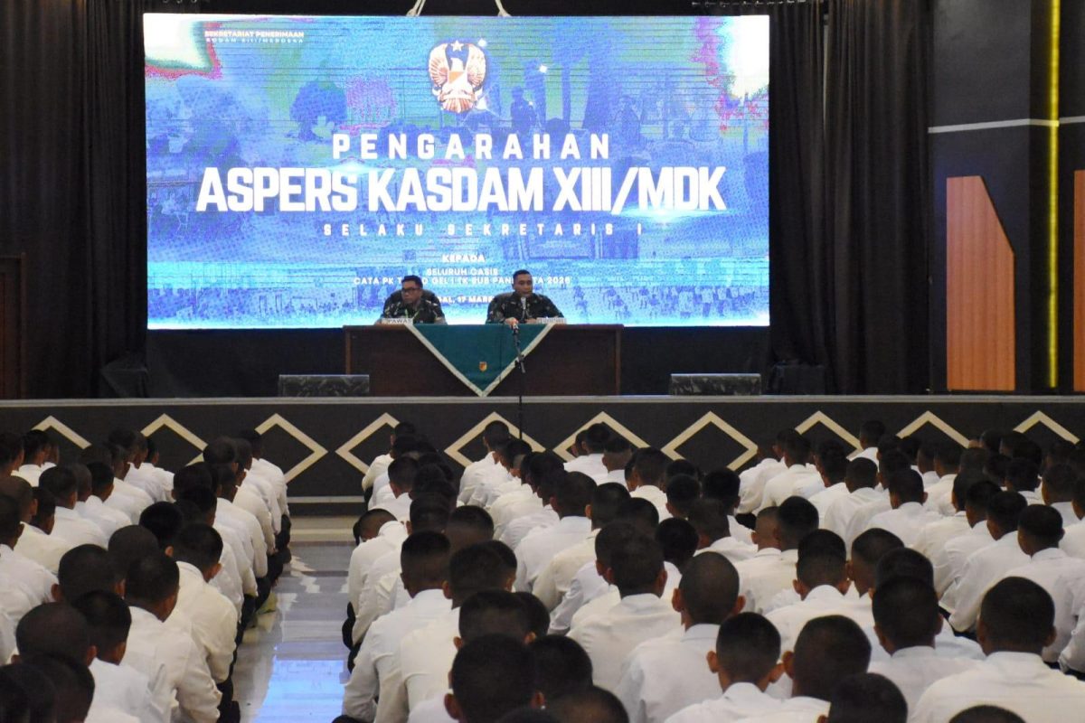 500 peserta dinyatakan lulus dalam proses penerimaan Calon Tamtama Prajurit Karier (Cata PK) Tentara Nasional Indonesia Angkatan Darat Gelombang I Tahun Anggaran 2026 yang digelar di Kodam XIII/Merdeka.