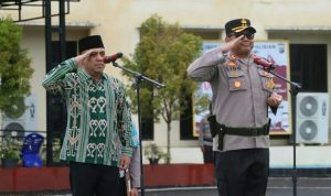 Polres Bolaang Mongondow mematangkan kesiapan pengamanan melalui Apel Gelar Pasukan Operasi Kepolisian Terpusat Ketupat Samrat 2026.