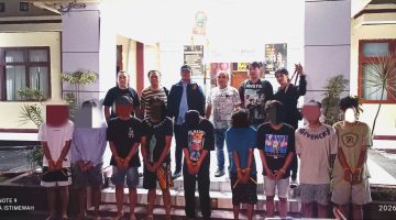 Resmob Polres Tomohon, Ringkus 9 Pelaku Penganiayaan Sadis di Kakaskasen