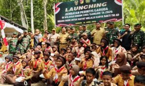 Mayjen TNI Mirza Agus Pangdam XIII/Merdeka, Mirza Agus, meresmikan Jembatan Perintis Garuda TNI AD pertama di Sulawesi Utara