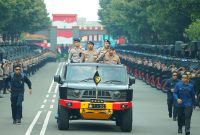 Kapolri Jenderal Polisi Listyo Sigit Prabowo memimpin langsung apel pengarahan sekaligus membuka Rapat Kerja Teknis (Rakernis) Korps Brimob Polri Tahun 2026 yang digelar di Mako Korbrimob Polri, Kelapadua, Cimanggis, Kota Depok, Jawa Barat, Selasa (21/4/2026).