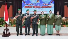 Pangdam XIII/Merdeka Mayjen TNI Mirza Agus memimpin langsung Serah Terima Jabatan (Sertijab) sejumlah pejabat strategis di lingkungan Kodam XIII/Merdeka.