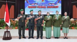 Pangdam XIII/Merdeka Mayjen TNI Mirza Agus memimpin langsung Serah Terima Jabatan (Sertijab) sejumlah pejabat strategis di lingkungan Kodam XIII/Merdeka.