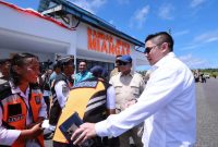 Presiden Republik Indonesia Prabowo Subianto melakukan kunjungan kerja ke Pulau Miangas, Kabupaten Kepulauan Talaud, Sulawesi Utara, Sabtu (9/5/2026). (Foto: Seskab)