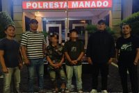 Dua terduga pelaku diamankan Resmob Polresta Manado.