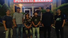 Dua terduga pelaku diamankan Resmob Polresta Manado.