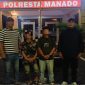 Dua terduga pelaku diamankan Resmob Polresta Manado.