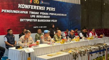 Bareskrim Polri mengungkap kasus penyalahgunaan gas LPG subsidi di Kabupaten Klaten, Jawa Tengah. Dalam pengungkapan ini, dua orang ditetapkan sebagai tersangka.
