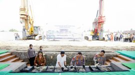 Kapolri Listyo Sigit Prabowo menghadiri peletakan batu pertama pembangunan Mapolda Daerah Istimewa Yogyakarta (DIY) yang akan mengusung konsep kepolisian berbasis Smart City.
