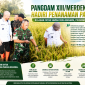 Pangdam XIII/Merdeka Mayjen TNI Mirza Agus, S.I.P., menghadiri kegiatan penanaman padi di lahan hasil cetak sawah di Desa Manawa, Kabupaten Pohuwato, Gorontalo, Rabu (20/5/2026).