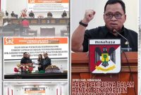 Bupati Minahasa Dr. Robby Dondokambey, S.Si, MAP bersama Sekretaris Daerah Kabupaten Minahasa Dr. Lynda D. Watania, MM, M.Si menghadiri Rapat Paripurna DPRD Kabupaten Minahasa dalam rangka penyampaian rekomendasi DPRD terhadap Laporan Keterangan Pertanggungjawaban (LKPJ) Kepala Daerah Tahun 2025.