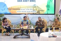 Gubernur Sulawesi Utara Yulius Selvanus menghadiri Rapat Koordinasi Komitmen Bersama Pencegahan Korupsi dan Penguatan Ekonomi Daerah yang digelar di Wisma Negara Bumi Beringin, Manado, Selasa (12/5/2026). (Foto: Istimewa)