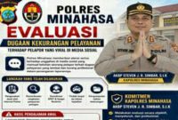 Polres Minahasa bergerak cepat dengan melakukan pemeriksaan internal dan evaluasi menyeluruh 