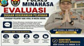 Polres Minahasa bergerak cepat dengan melakukan pemeriksaan internal dan evaluasi menyeluruh 