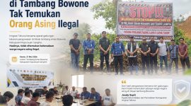 Kantor Imigrasi Kelas II TPI Tahuna bersama aparat gabungan kembali melakukan pengawasan di lokasi tambang emas Bowone, Kabupaten Kepulauan Sangihe, Kamis (21/5/2026).