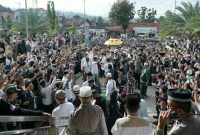 Polres Kotamobagu sukses mengamankan pelaksanaan Tabligh Akbar bersama Ustaz Abdul Somad di Masjid Agung Baitul Makmur, Kota Kotamobagu, Sabtu (23/5/2026).