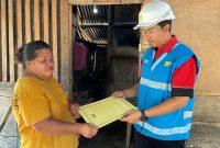 PLN Unit Layanan Pelanggan (ULP) Melonguane menghadirkan listrik gratis bagi masyarakat prasejahtera di Desa Pulutan, Kecamatan Melonguane, Kabupaten Kepulauan Talaud, Senin (4/5/2026).