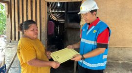 PLN Unit Layanan Pelanggan (ULP) Melonguane menghadirkan listrik gratis bagi masyarakat prasejahtera di Desa Pulutan, Kecamatan Melonguane, Kabupaten Kepulauan Talaud, Senin (4/5/2026).