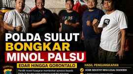 Pemilik CV Sehat Sentosa Jaya, Glendy Rarung, menyampaikan terima kasih kepada jajaran Polda Sulawesi Utara
