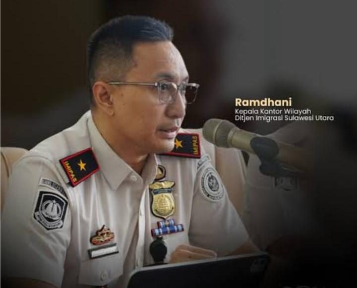 Kepala Kantor Wilayah Ditjen Imigrasi Sulawesi Utara, Ramdhani.(ist)