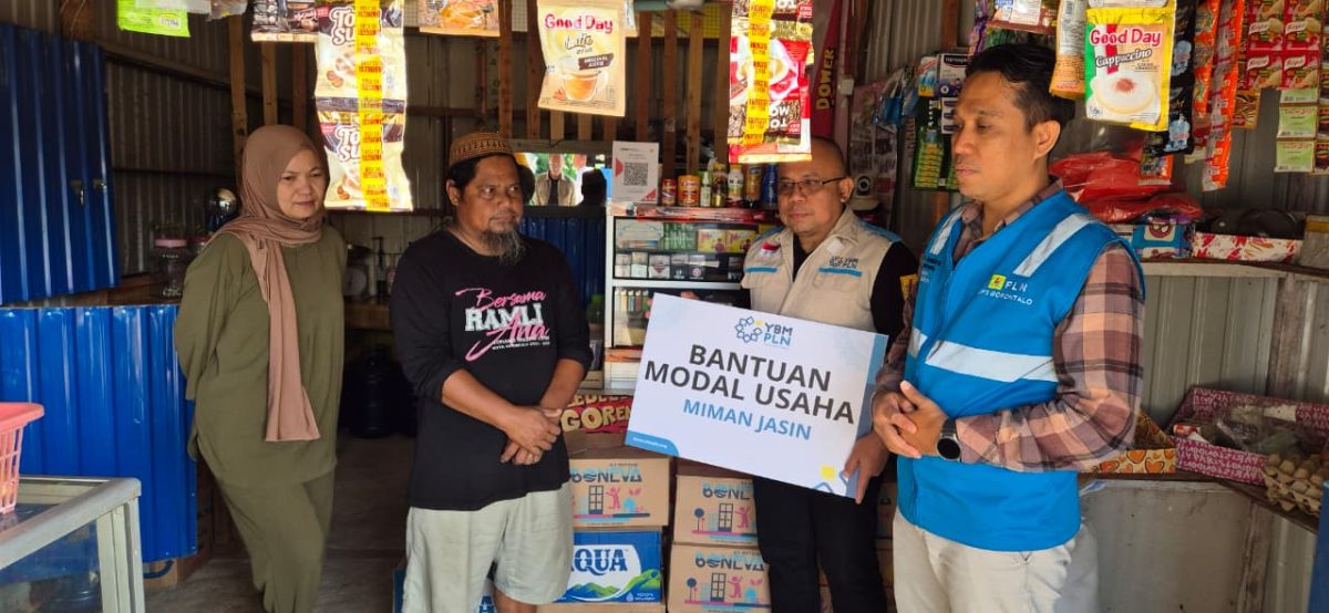 Yayasan Baitul Maal (YBM) PLN UP3 Gorontalo kembali menunjukkan komitmennya dalam mendukung pemberdayaan ekonomi masyarakat melalui penyaluran bantuan modal usaha bagi pelaku Usaha Mikro, Kecil, dan Menengah (UMKM).