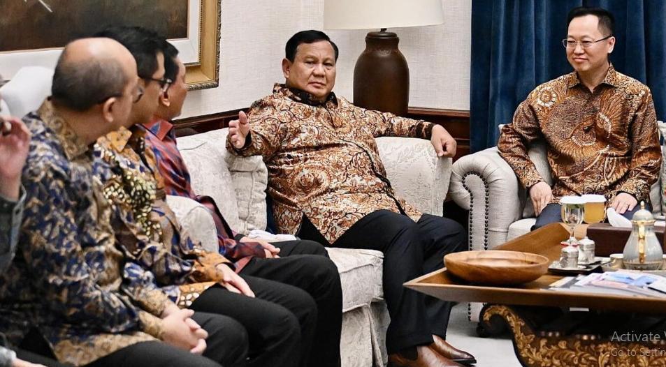 Presiden RI Prabowo Subianto menerima delegasi Hisense di kediamannya di Kertanegara, Jakarta, Jumat (15/5/2026). (ist)
