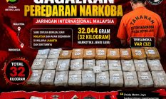 Polda Metro Jaya Gagalkan Peredaran 32 Kg Sabu Jaringan Malaysia, Satu Tersangka Ditangkap